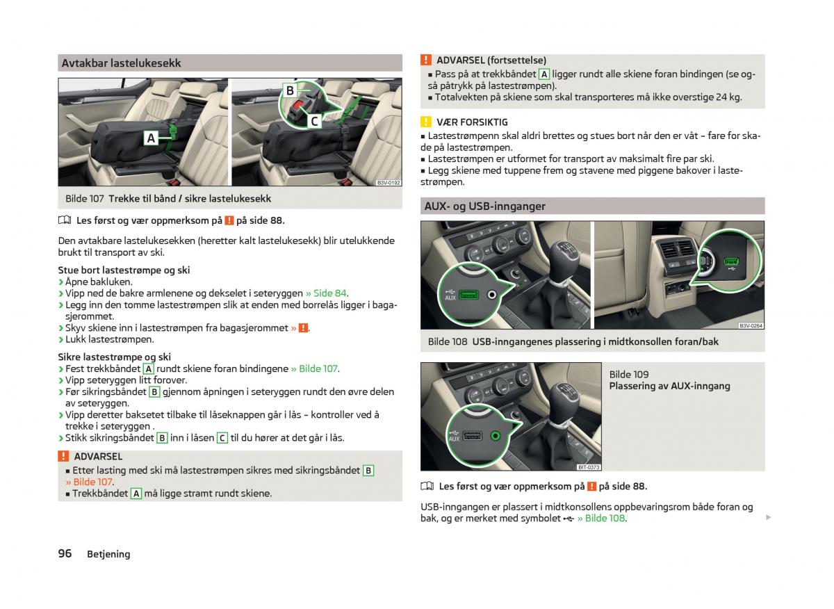 Skoda Superb III 3 bruksanvisningen / page 99