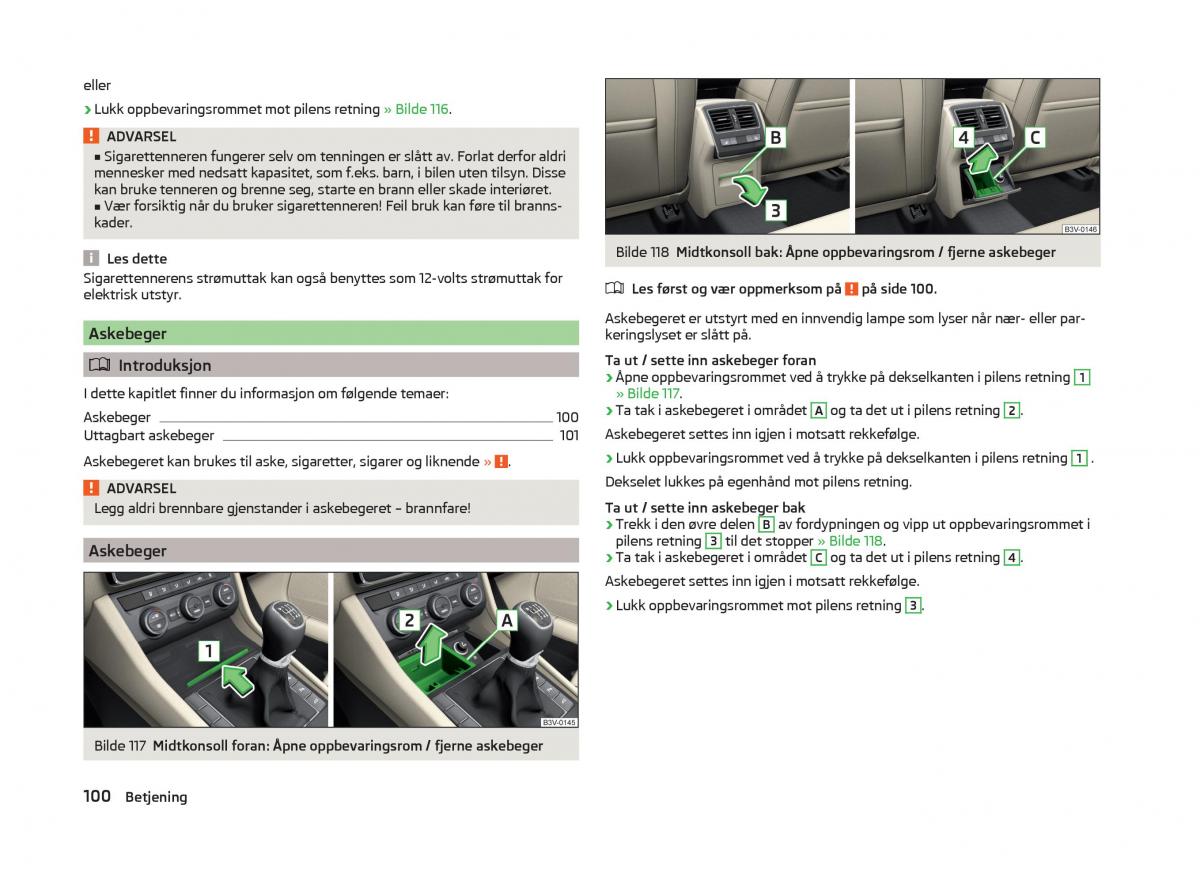 Skoda Superb III 3 bruksanvisningen / page 103