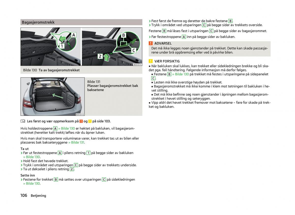 Skoda Superb III 3 bruksanvisningen / page 109