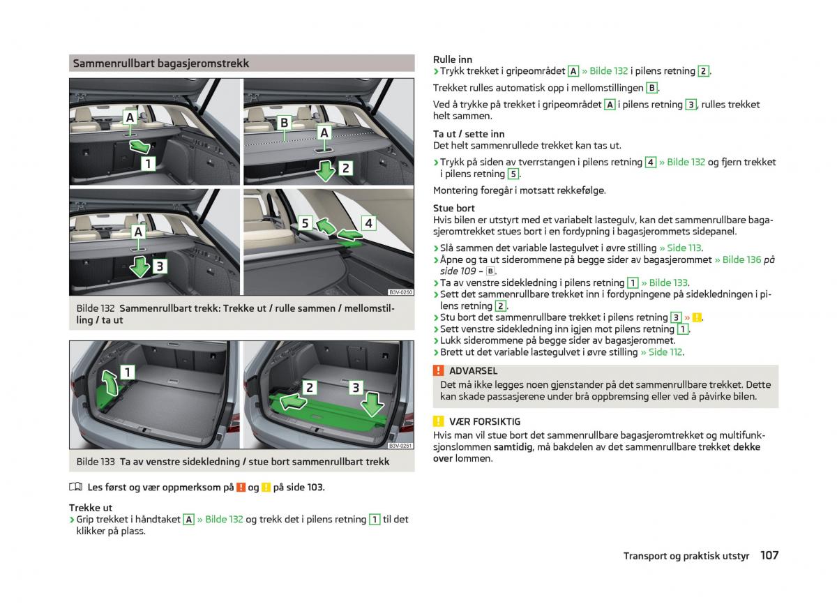 Skoda Superb III 3 bruksanvisningen / page 110