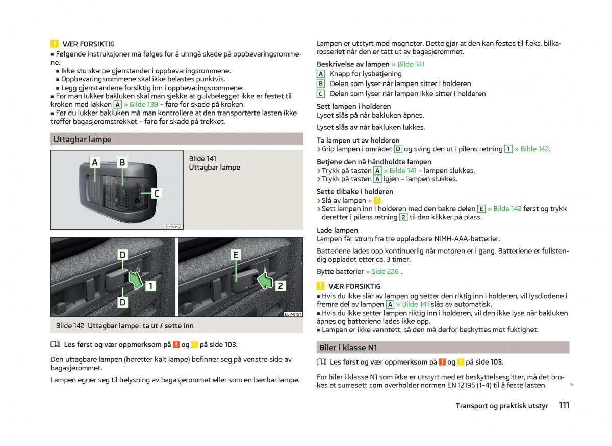 Skoda Superb III 3 bruksanvisningen / page 114