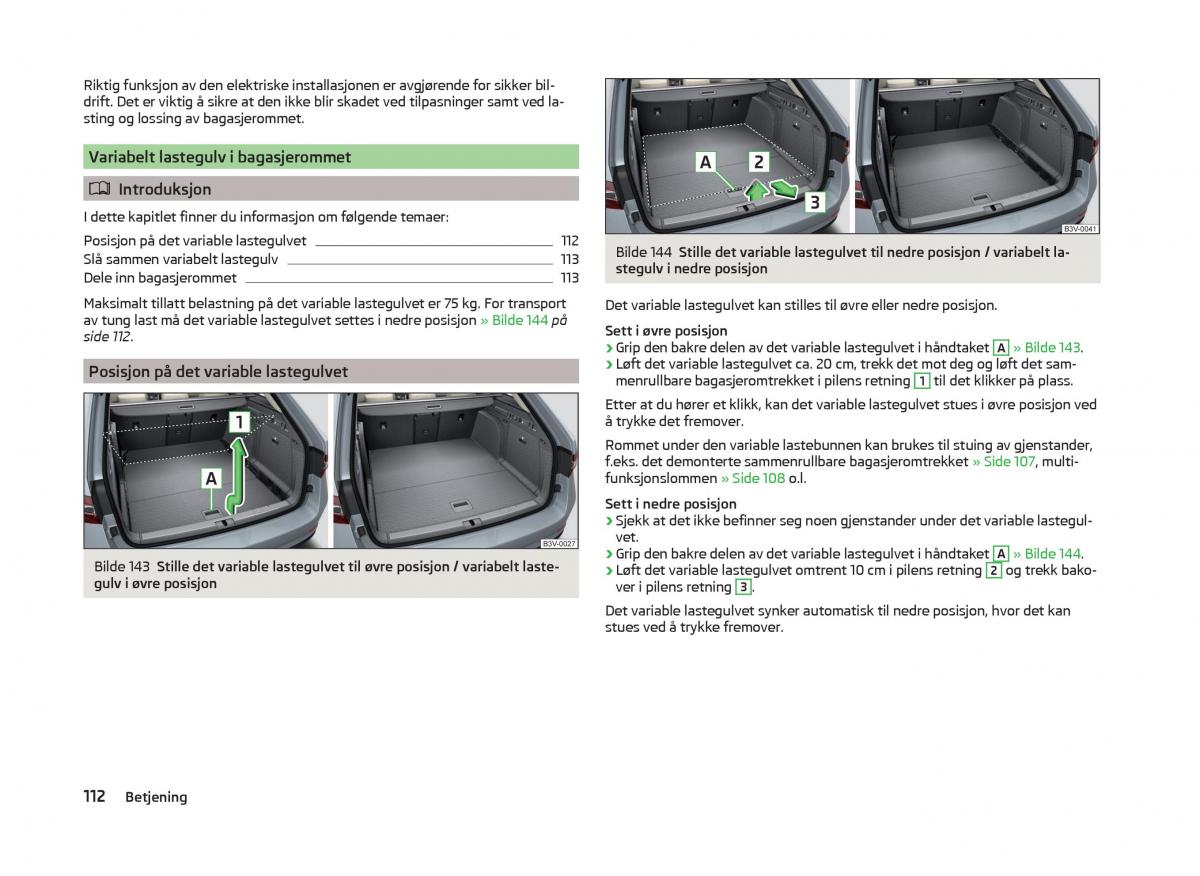 Skoda Superb III 3 bruksanvisningen / page 115