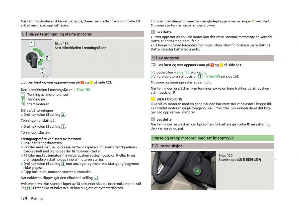 Skoda Superb III 3 bruksanvisningen / page 127