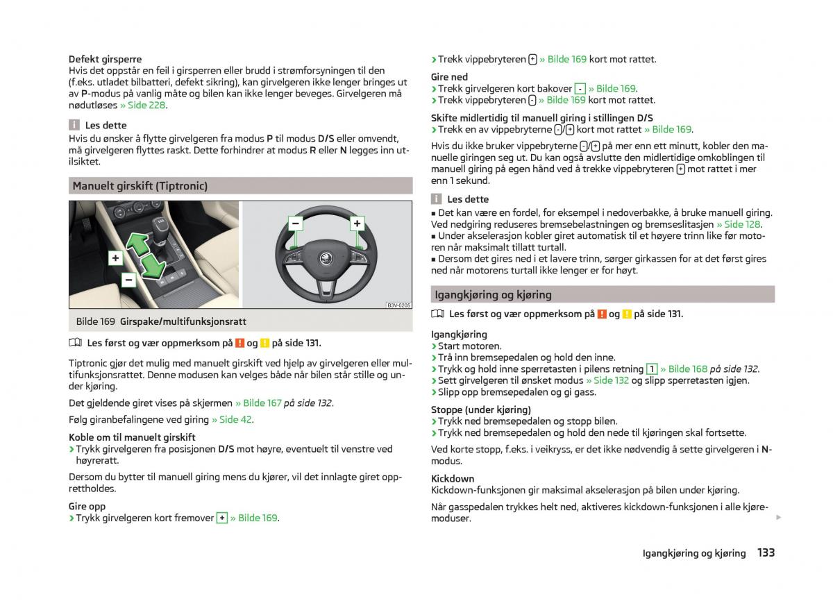 Skoda Superb III 3 bruksanvisningen / page 136