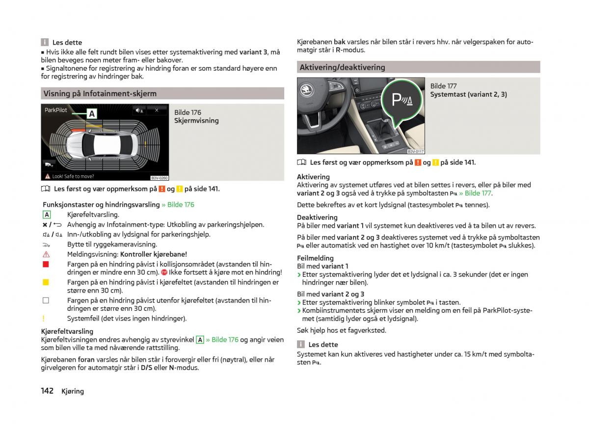 Skoda Superb III 3 bruksanvisningen / page 145