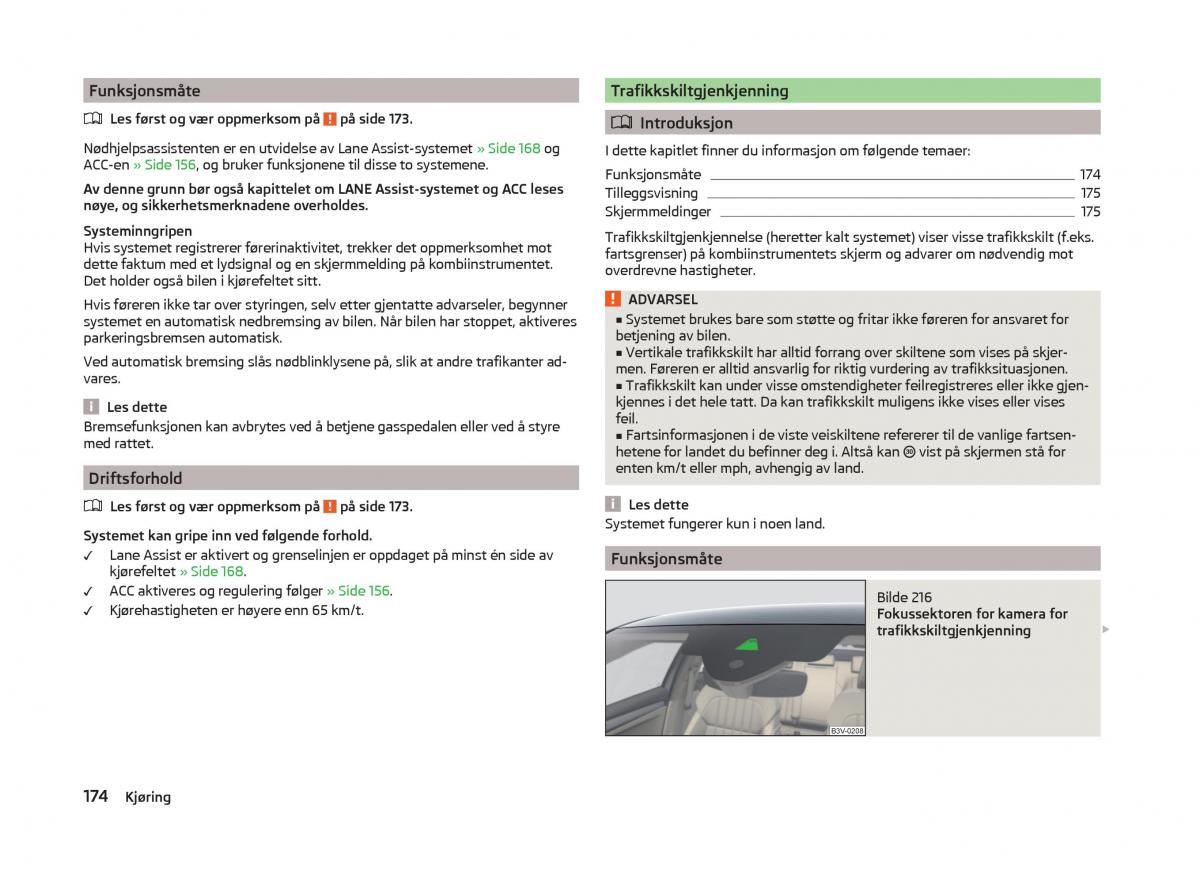 Skoda Superb III 3 bruksanvisningen / page 177