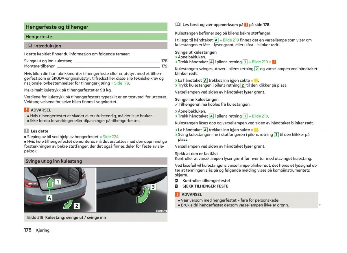 Skoda Superb III 3 bruksanvisningen / page 181