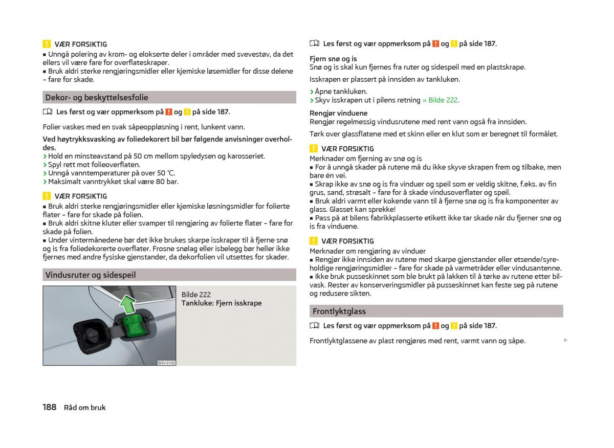 Skoda Superb III 3 bruksanvisningen / page 191