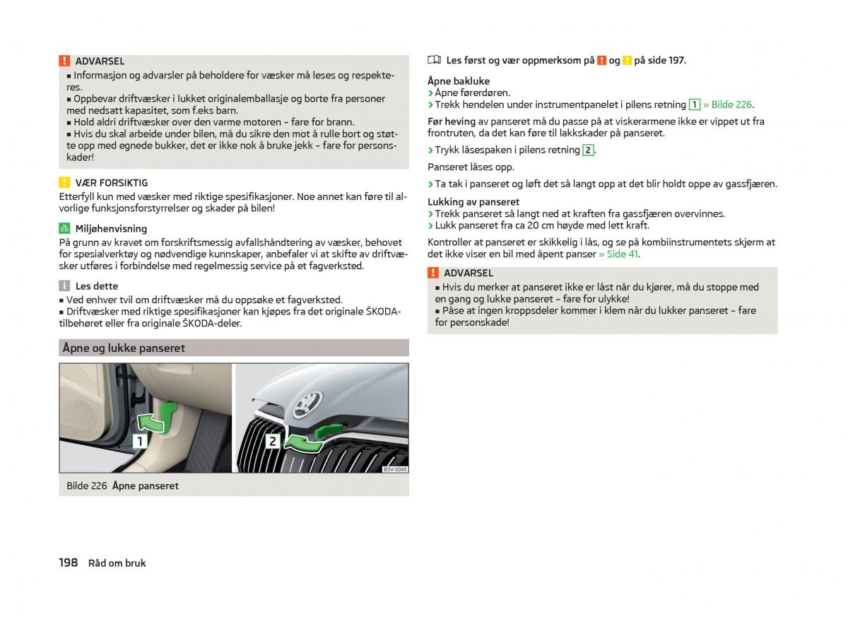 Skoda Superb III 3 bruksanvisningen / page 201