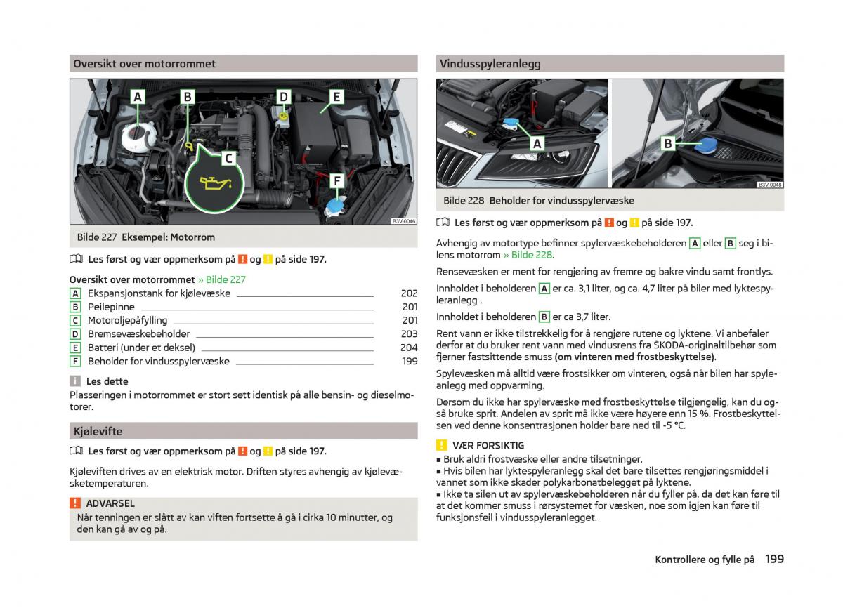 Skoda Superb III 3 bruksanvisningen / page 202