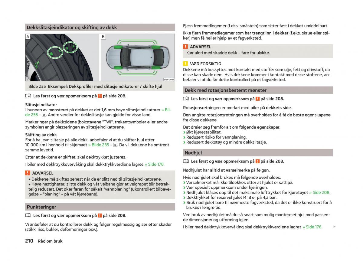 Skoda Superb III 3 bruksanvisningen / page 213