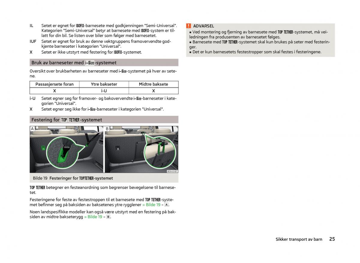 Skoda Superb III 3 bruksanvisningen / page 28