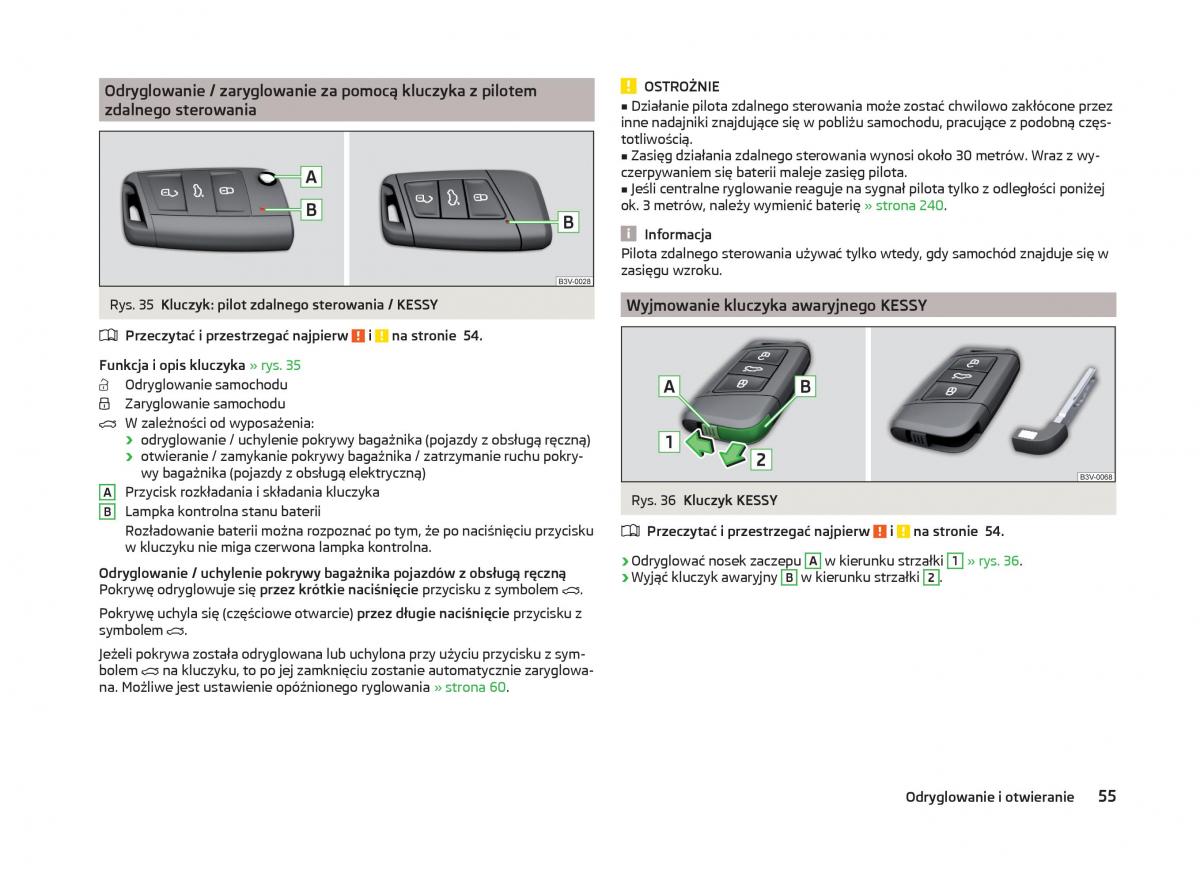 Skoda Superb III 3 instrukcja obslugi / page 58