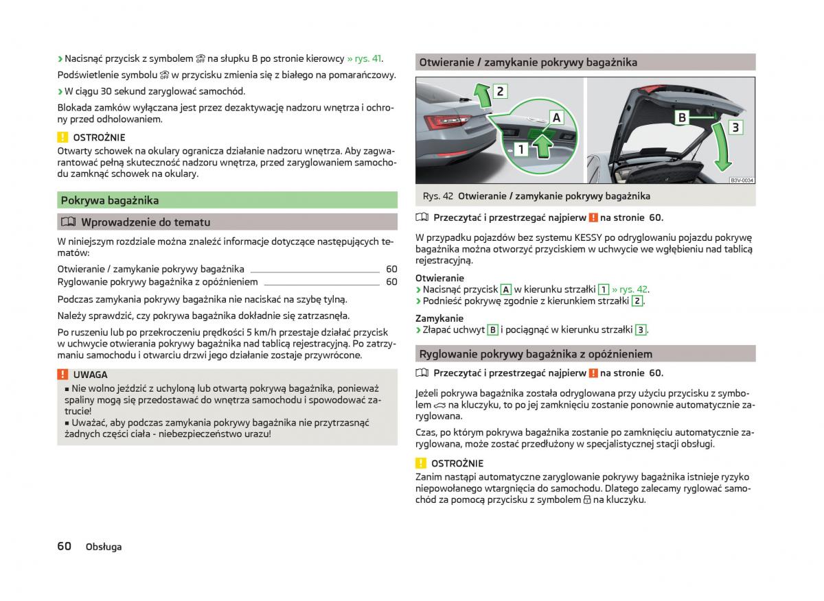 Skoda Superb III 3 instrukcja obslugi / page 63