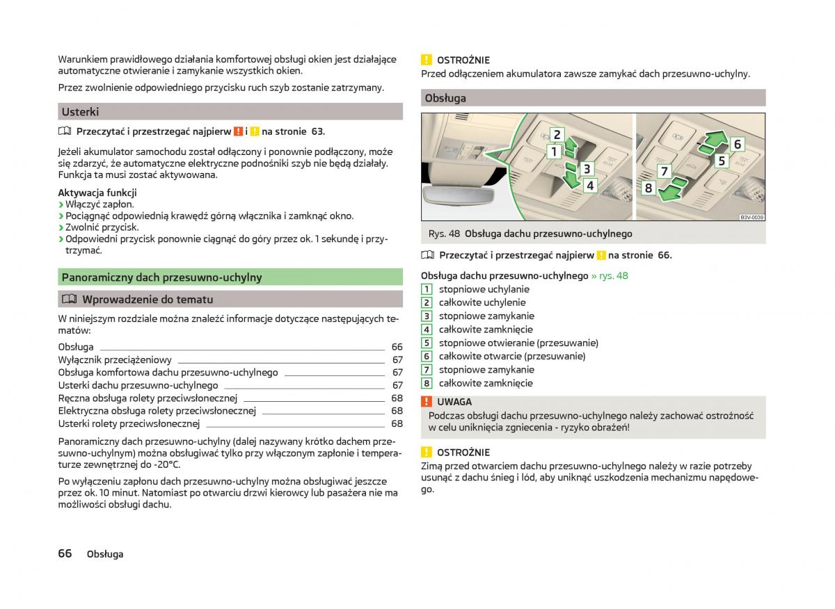 Skoda Superb III 3 instrukcja obslugi / page 69