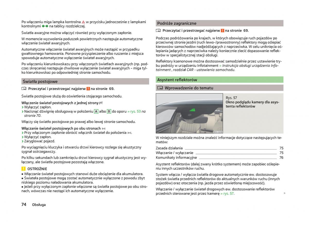 Skoda Superb III 3 instrukcja obslugi / page 77