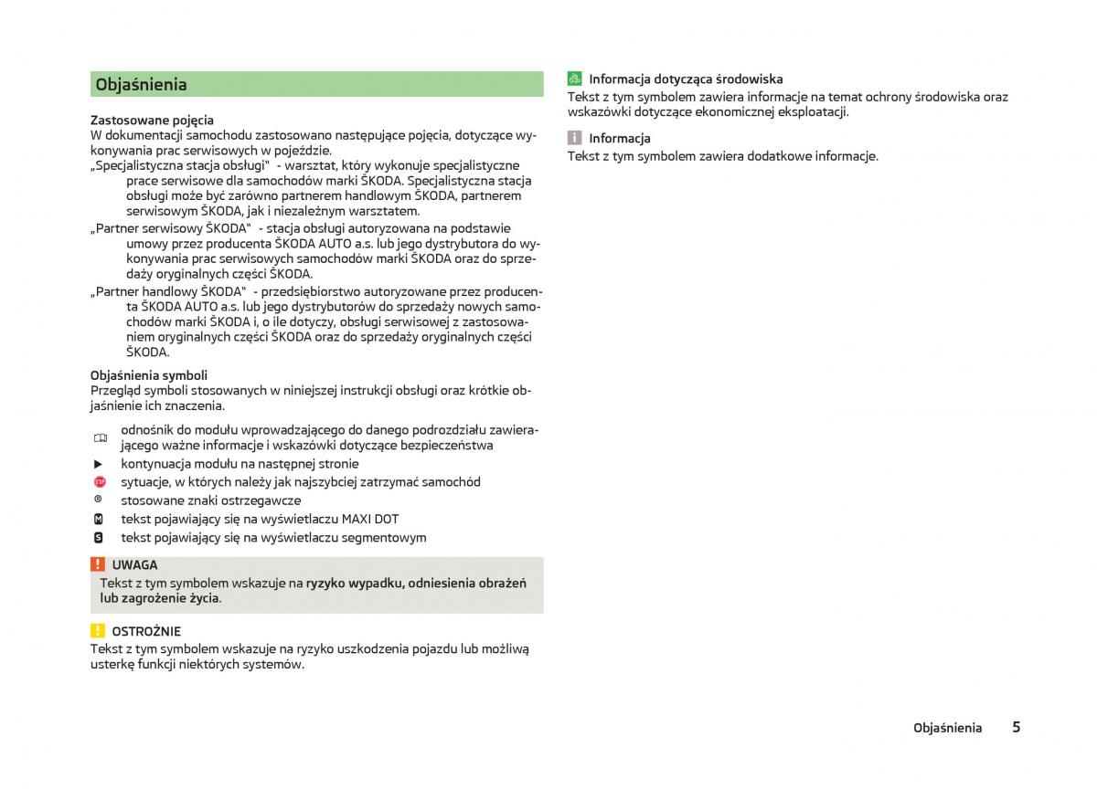 Skoda Superb III 3 instrukcja obslugi / page 8