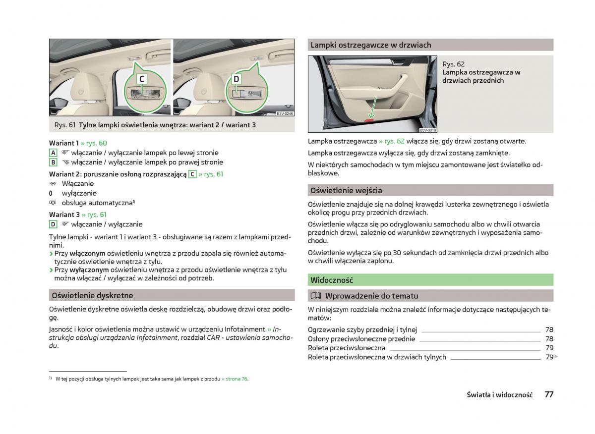 Skoda Superb III 3 instrukcja obslugi / page 80