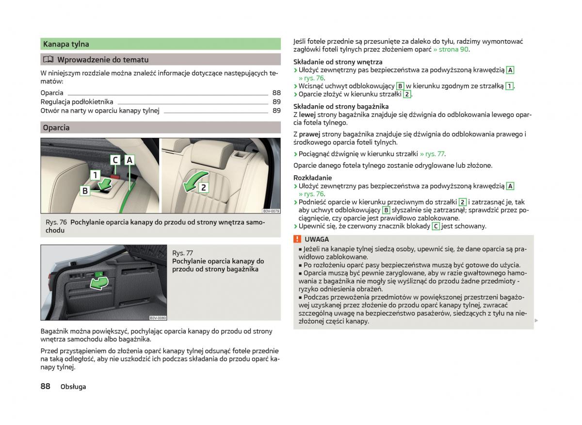 Skoda Superb III 3 instrukcja obslugi / page 91