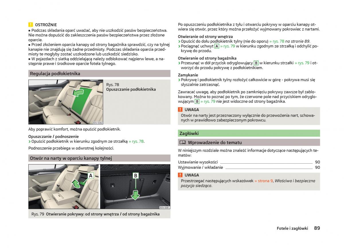 Skoda Superb III 3 instrukcja obslugi / page 92