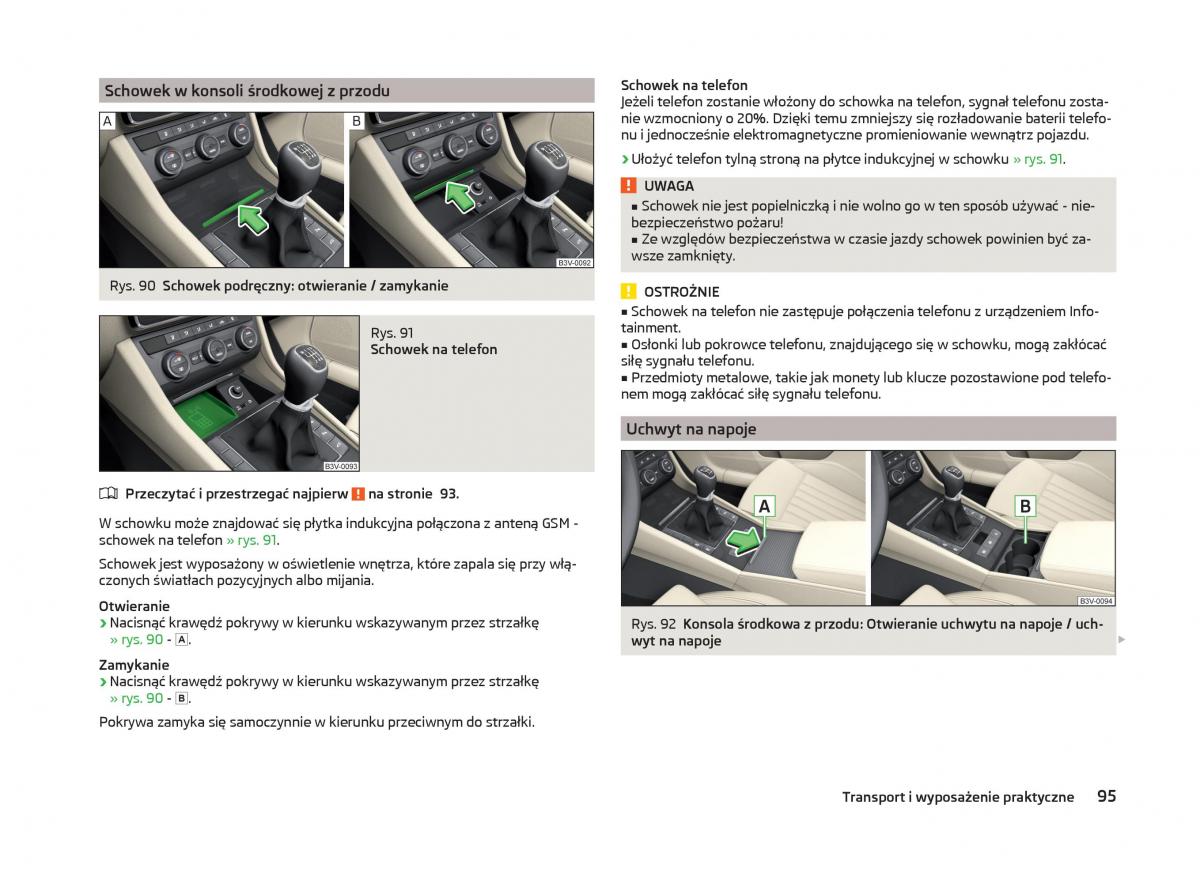 Skoda Superb III 3 instrukcja obslugi / page 98