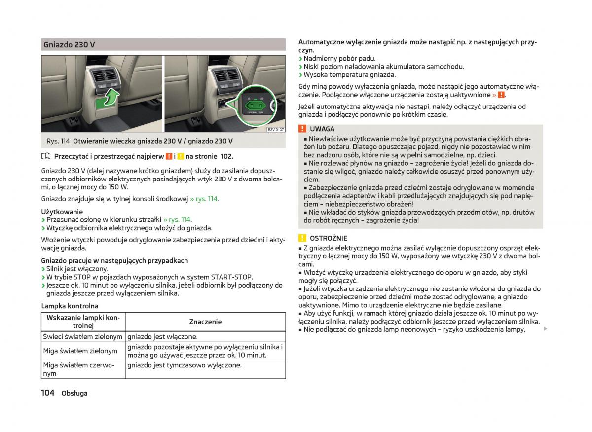 Skoda Superb III 3 instrukcja obslugi / page 107