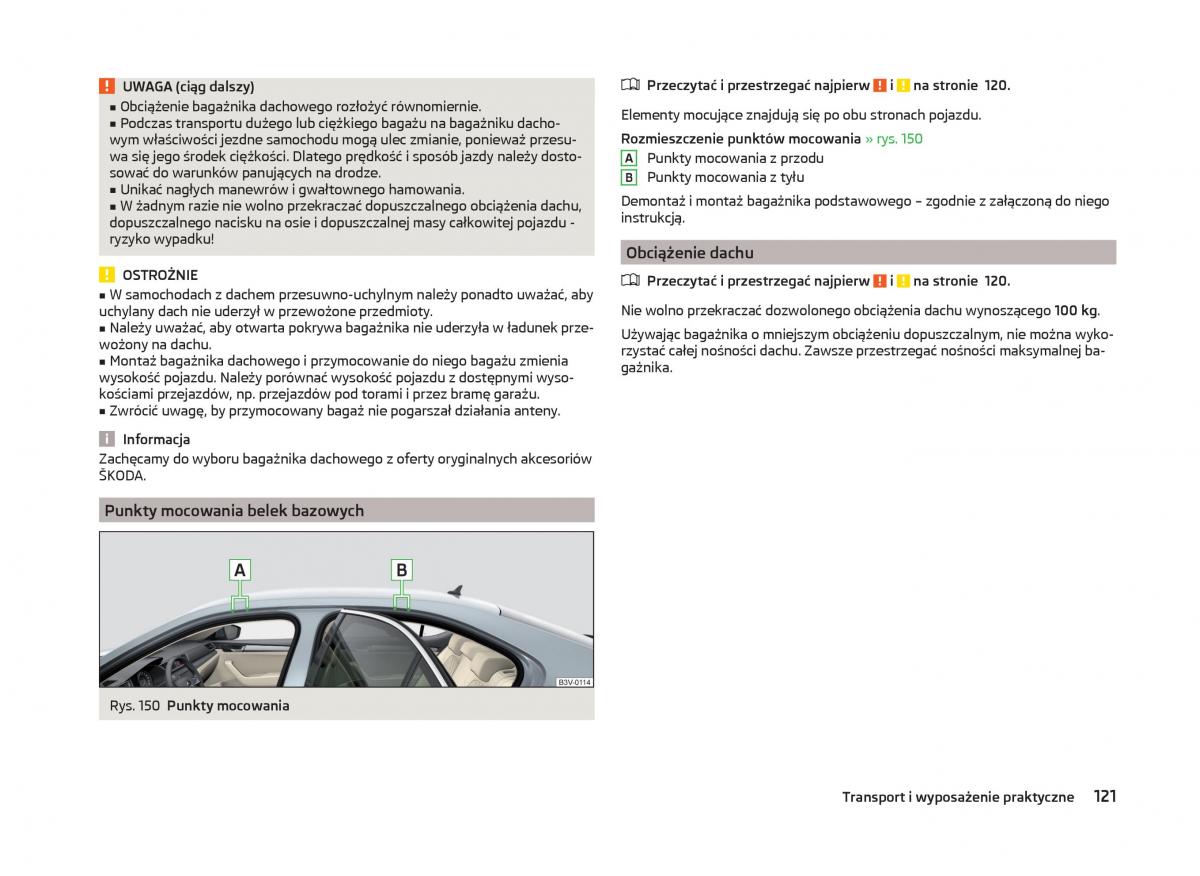 Skoda Superb III 3 instrukcja obslugi / page 124