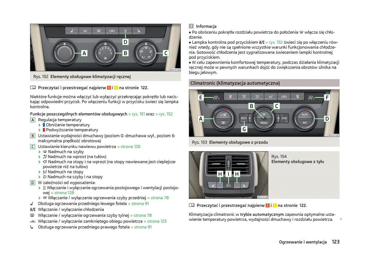 Skoda Superb III 3 instrukcja obslugi / page 126