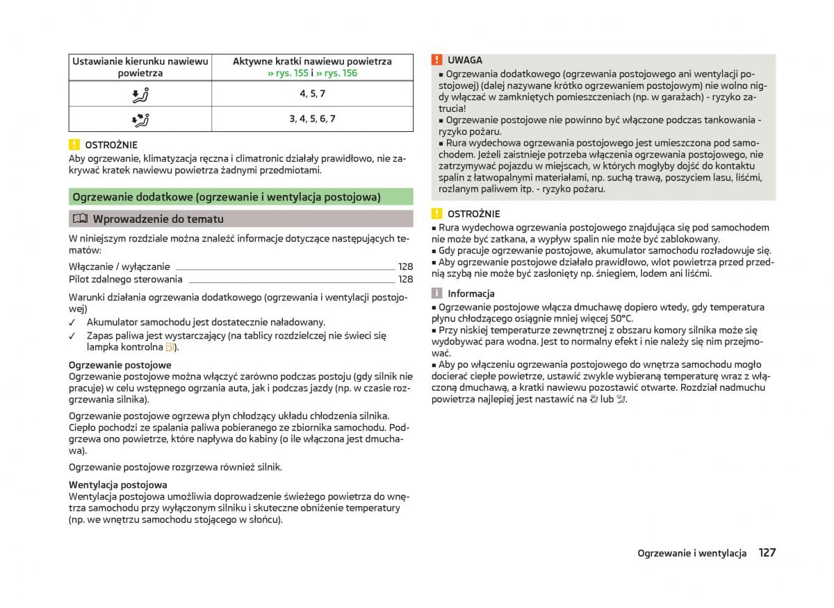 Skoda Superb III 3 instrukcja obslugi / page 130