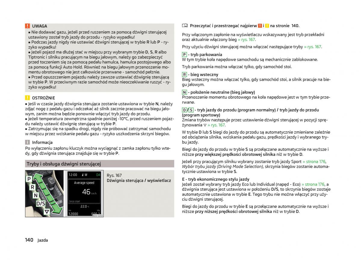 Skoda Superb III 3 instrukcja obslugi / page 143