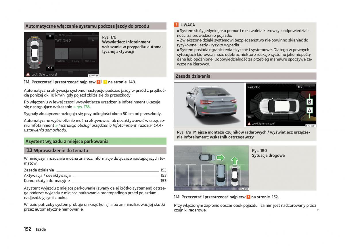 Skoda Superb III 3 instrukcja obslugi / page 155