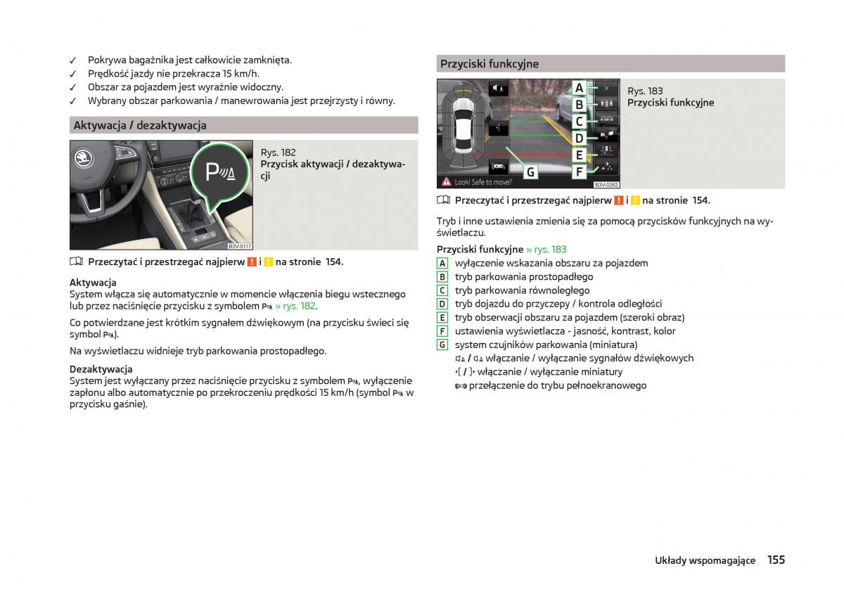 Skoda Superb III 3 instrukcja obslugi / page 158