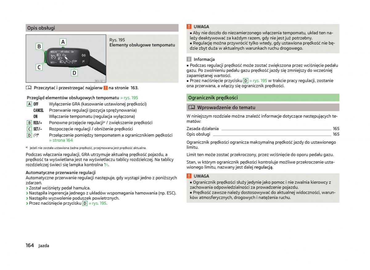 Skoda Superb III 3 instrukcja obslugi / page 167