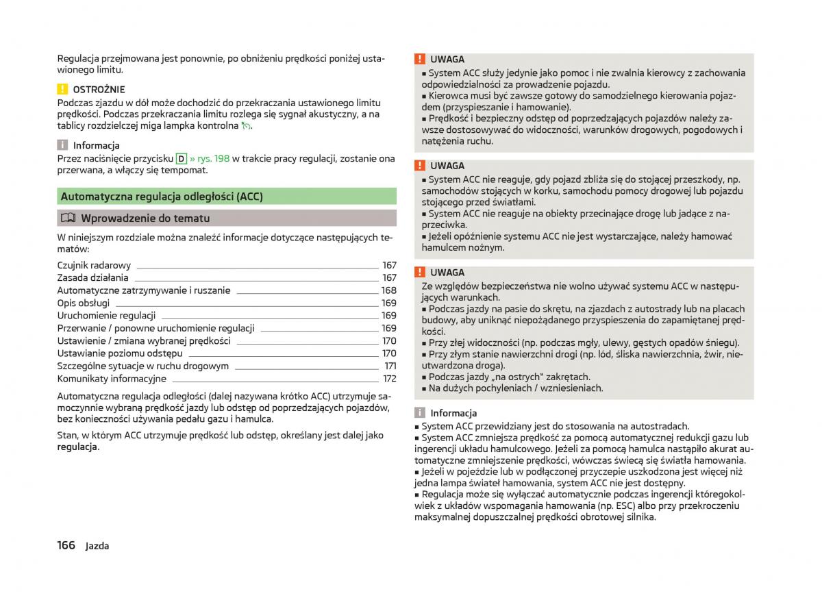 Skoda Superb III 3 instrukcja obslugi / page 169