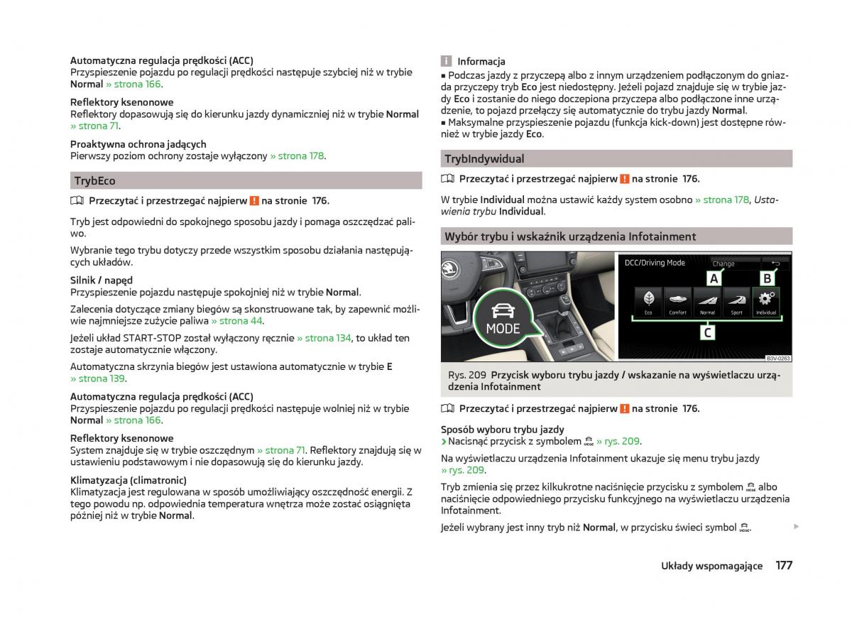 Skoda Superb III 3 instrukcja obslugi / page 180