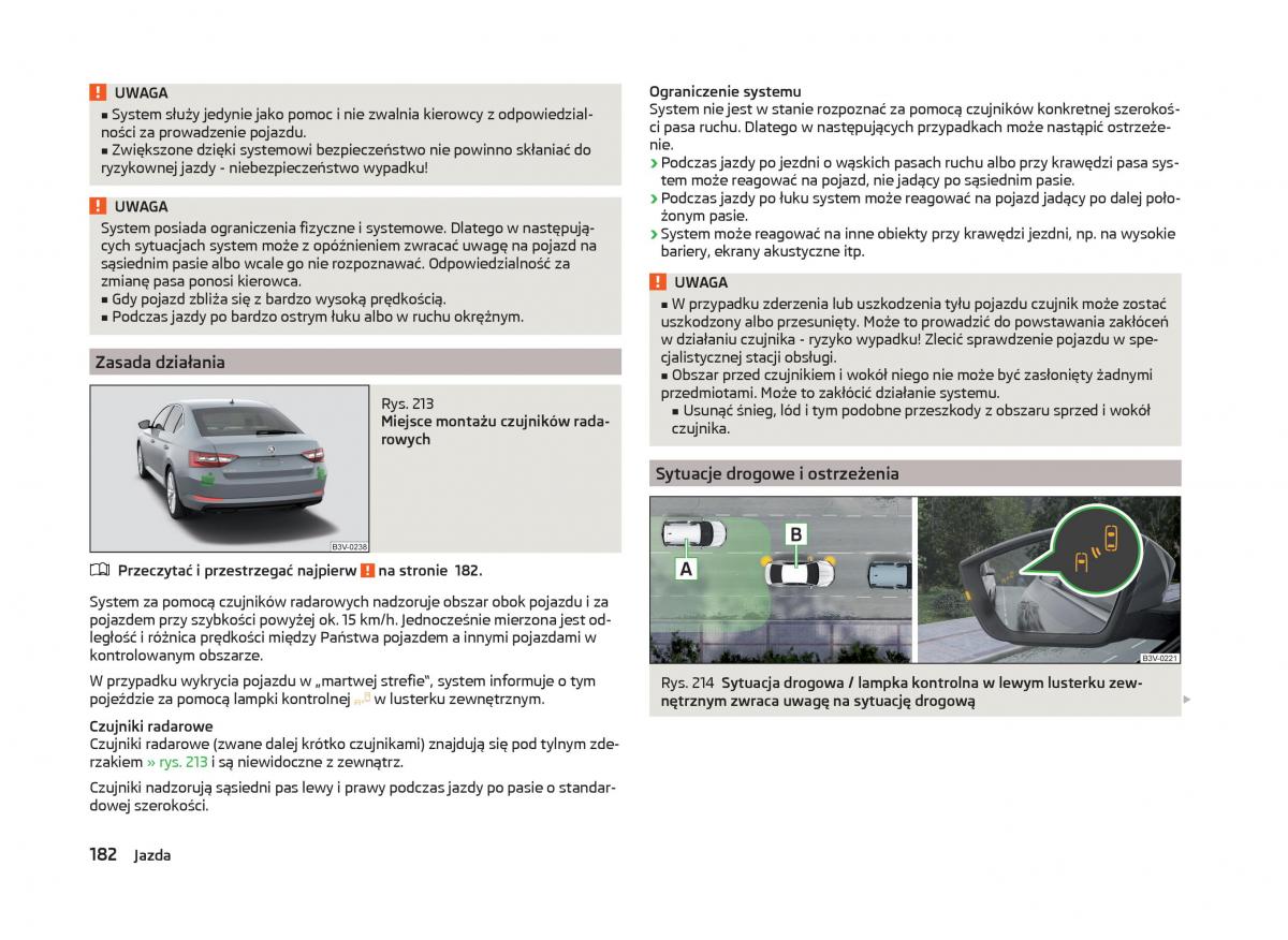 Skoda Superb III 3 instrukcja obslugi / page 185