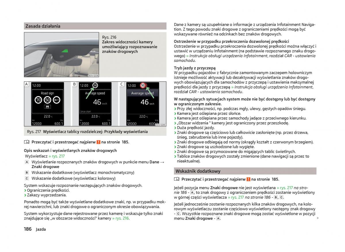 Skoda Superb III 3 instrukcja obslugi / page 189