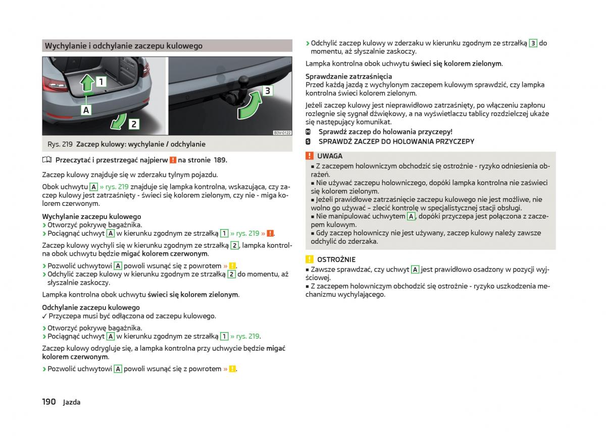 Skoda Superb III 3 instrukcja obslugi / page 193