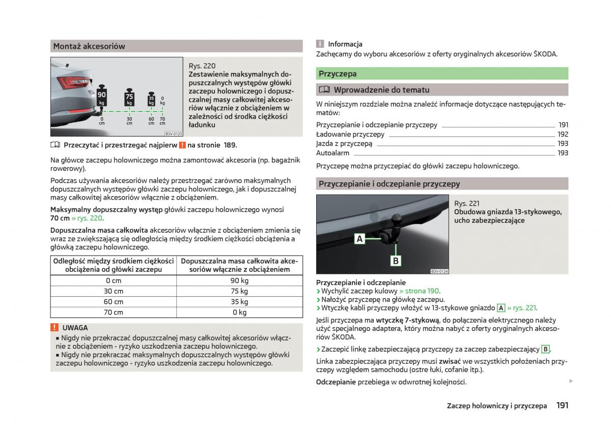 Skoda Superb III 3 instrukcja obslugi / page 194