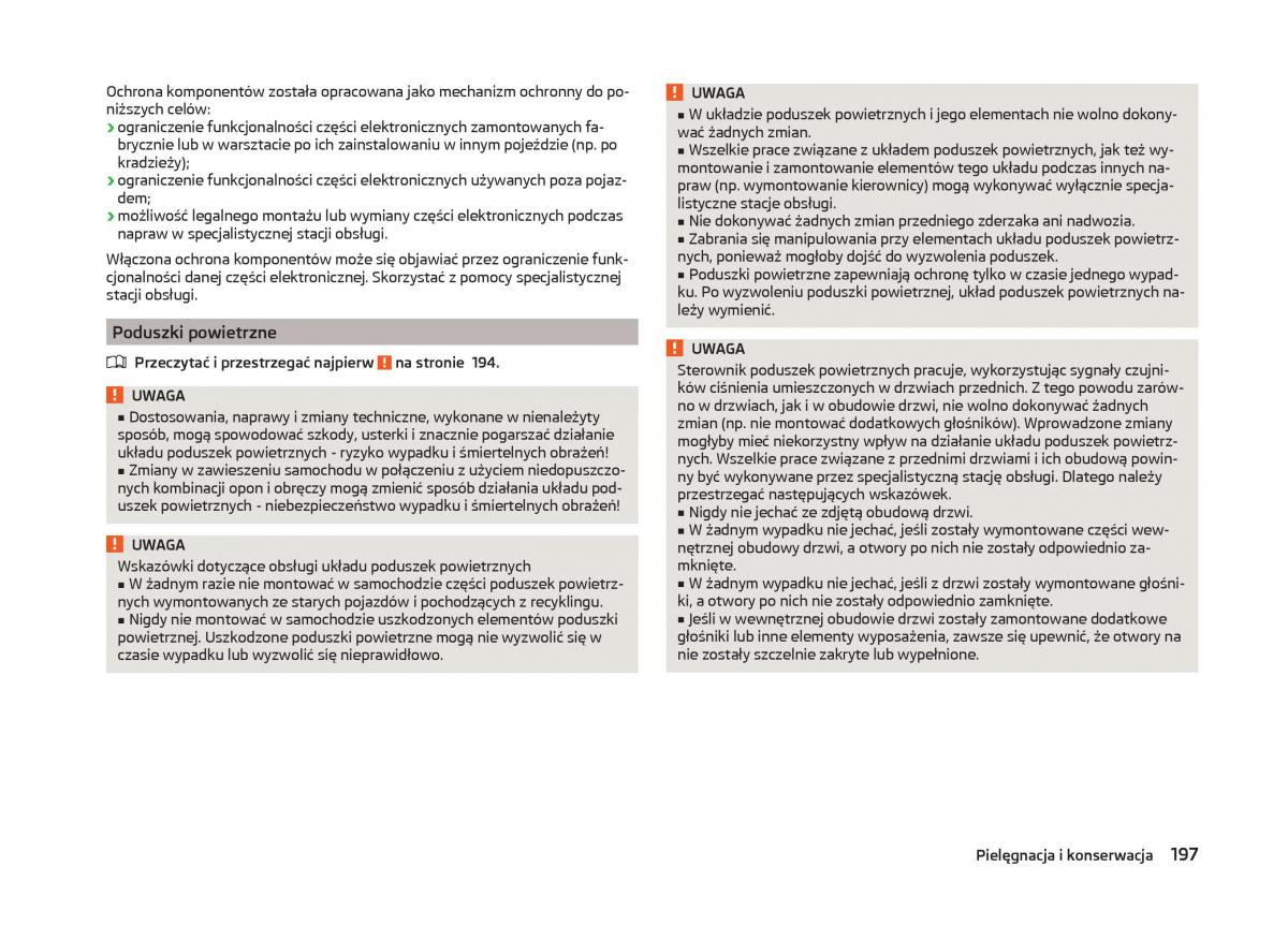 Skoda Superb III 3 instrukcja obslugi / page 200