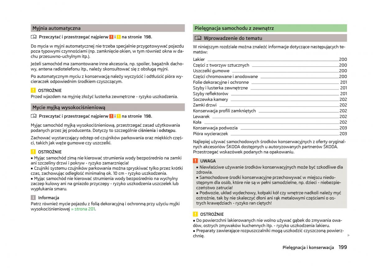 Skoda Superb III 3 instrukcja obslugi / page 202