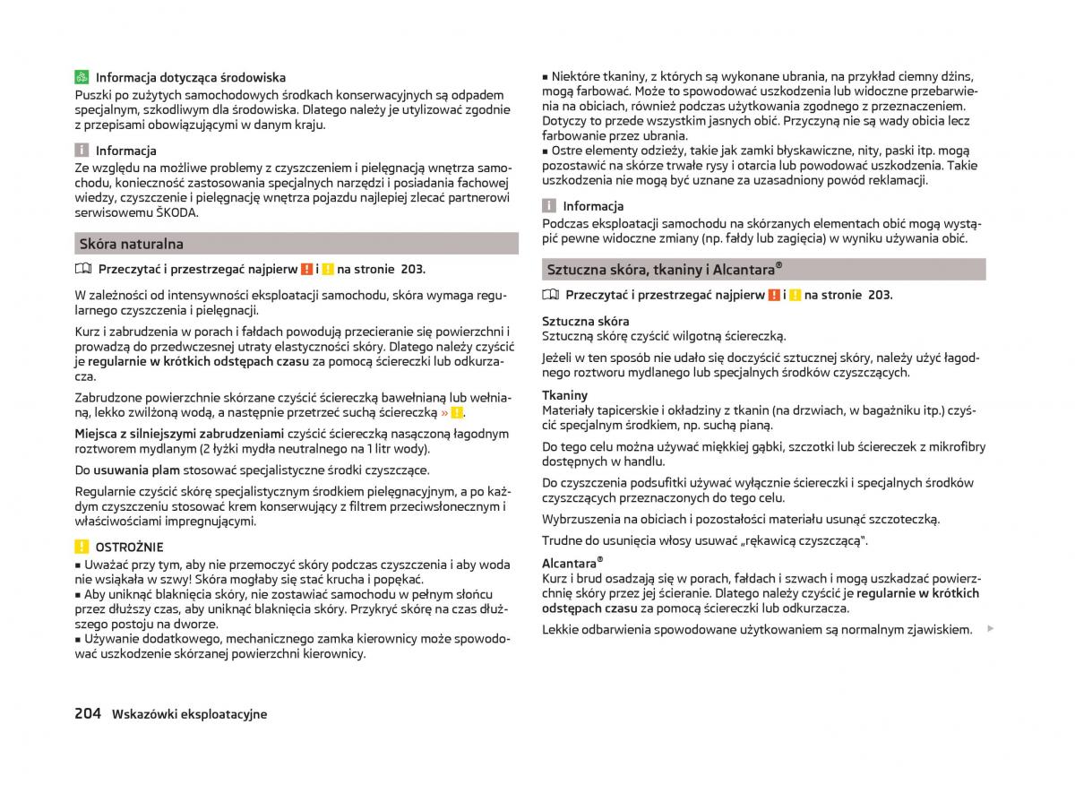 Skoda Superb III 3 instrukcja obslugi / page 207