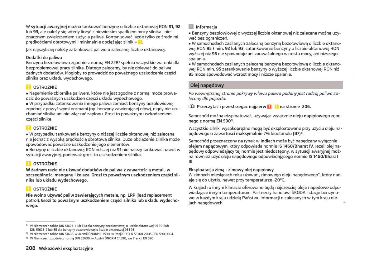 Skoda Superb III 3 instrukcja obslugi / page 211