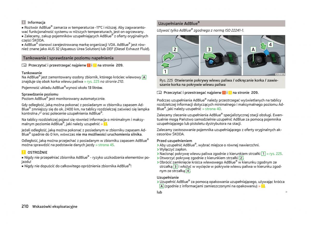 Skoda Superb III 3 instrukcja obslugi / page 213