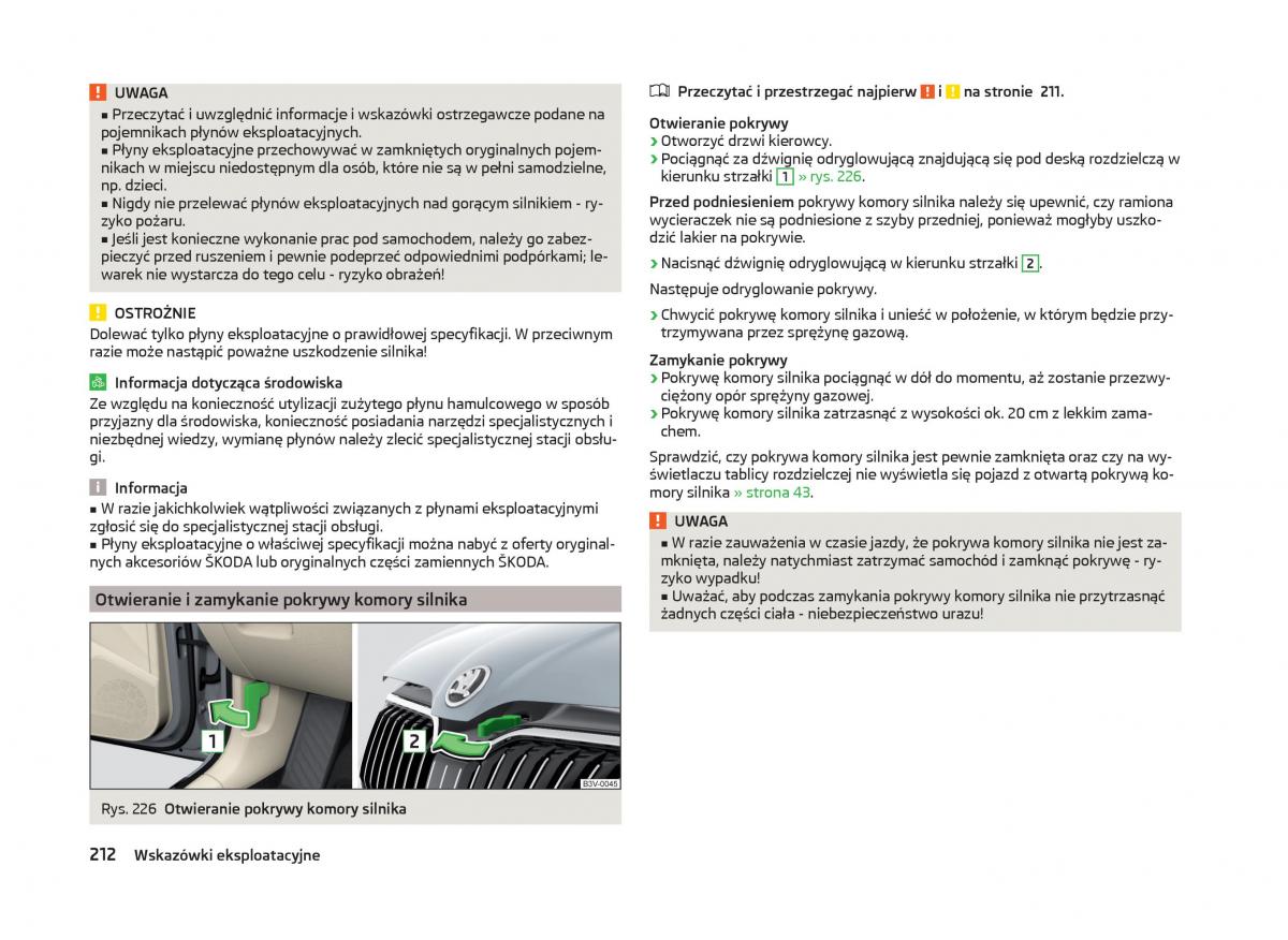 Skoda Superb III 3 instrukcja obslugi / page 215