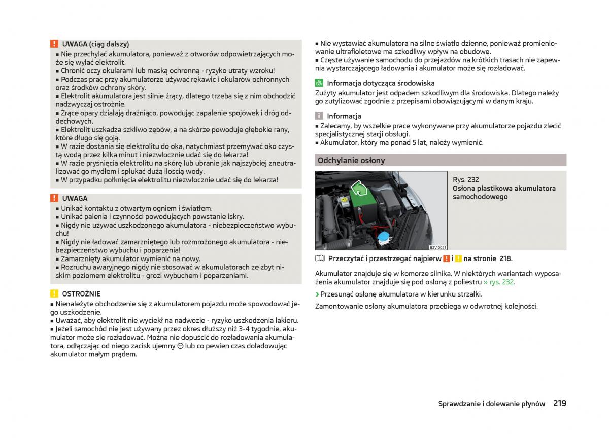 Skoda Superb III 3 instrukcja obslugi / page 222