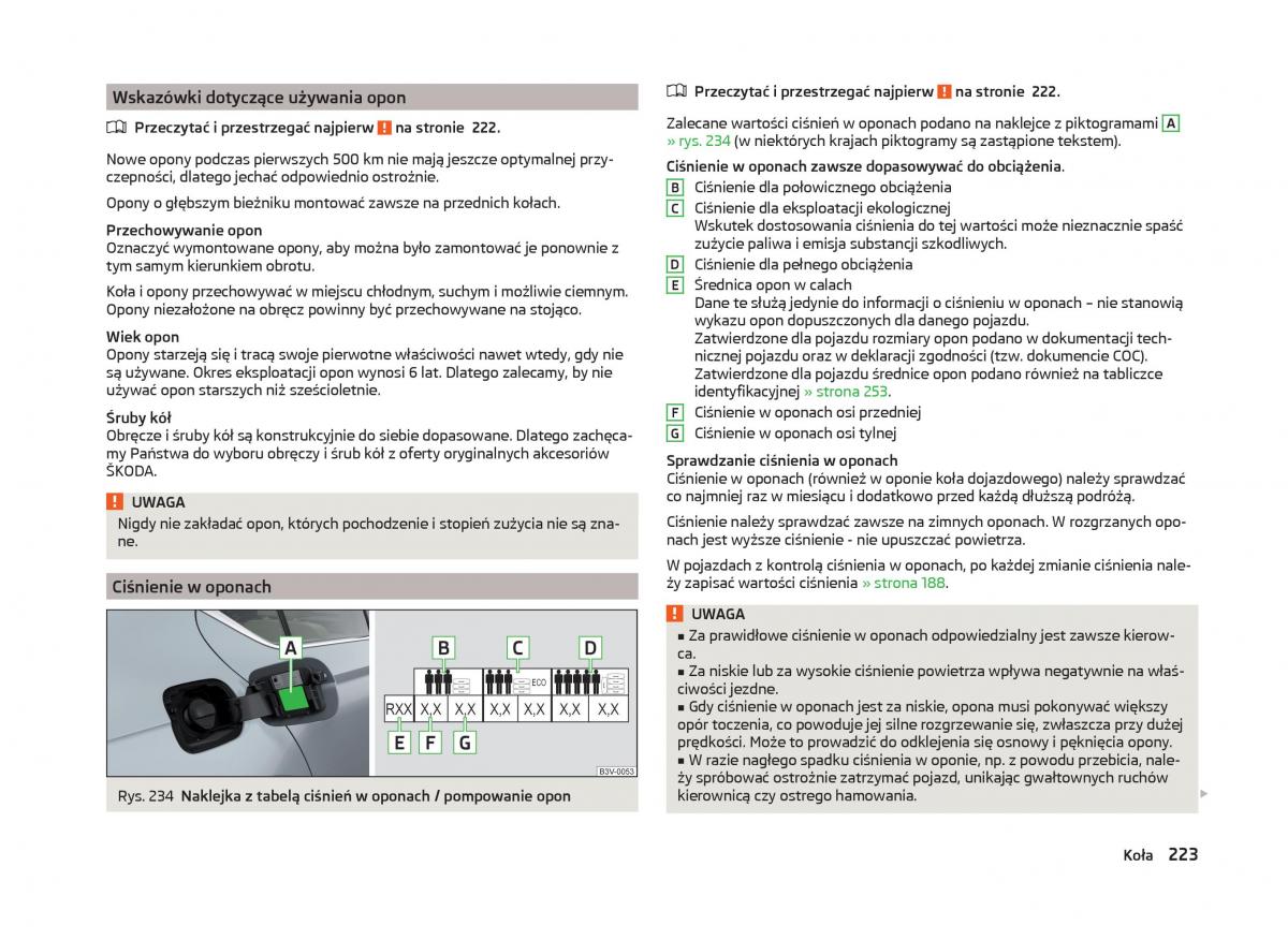 Skoda Superb III 3 instrukcja obslugi / page 226