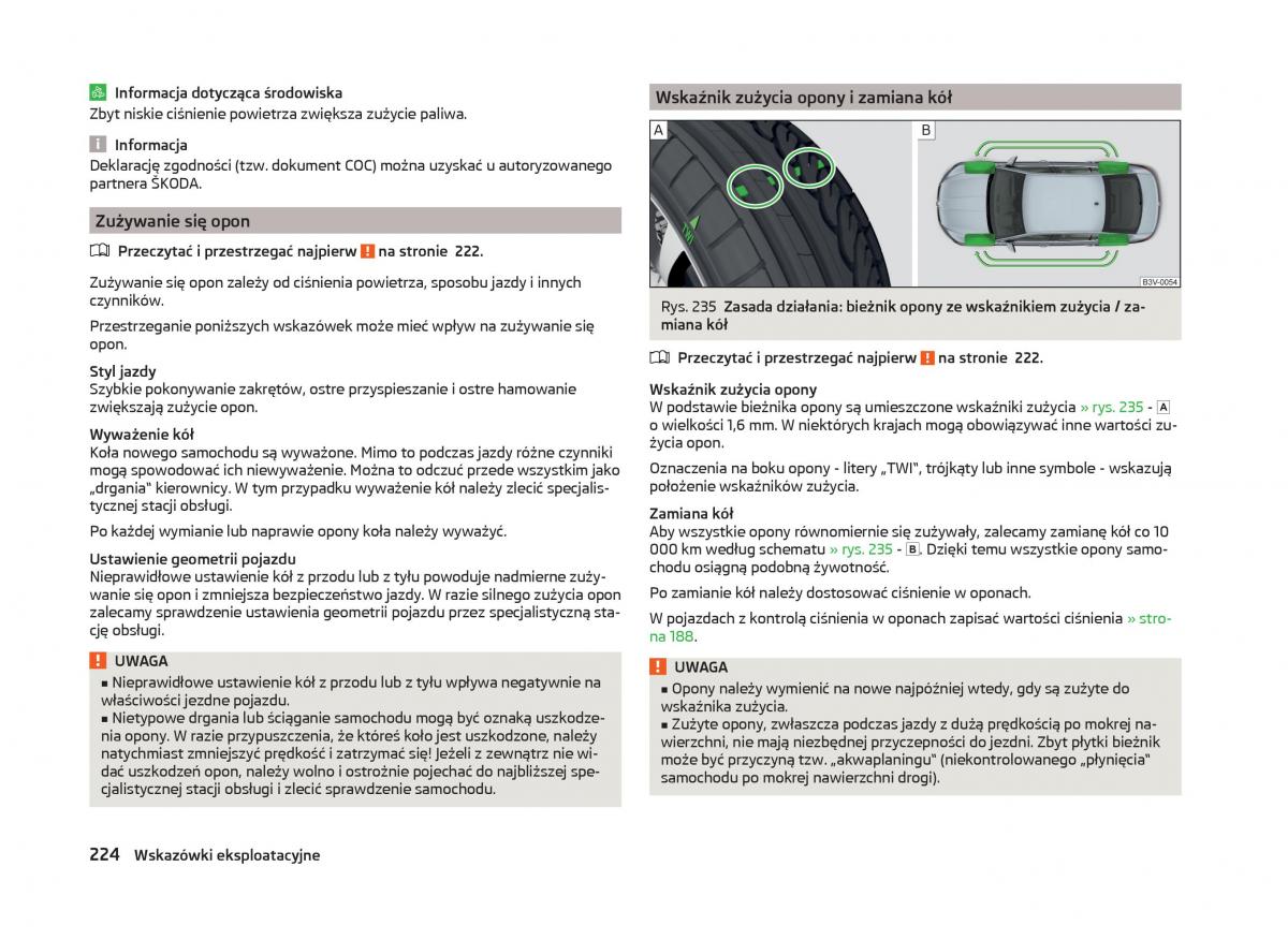 Skoda Superb III 3 instrukcja obslugi / page 227