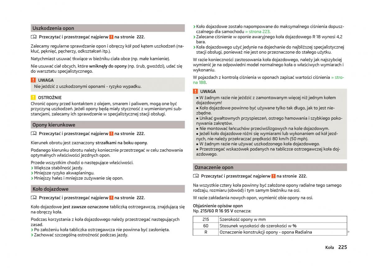 Skoda Superb III 3 instrukcja obslugi / page 228