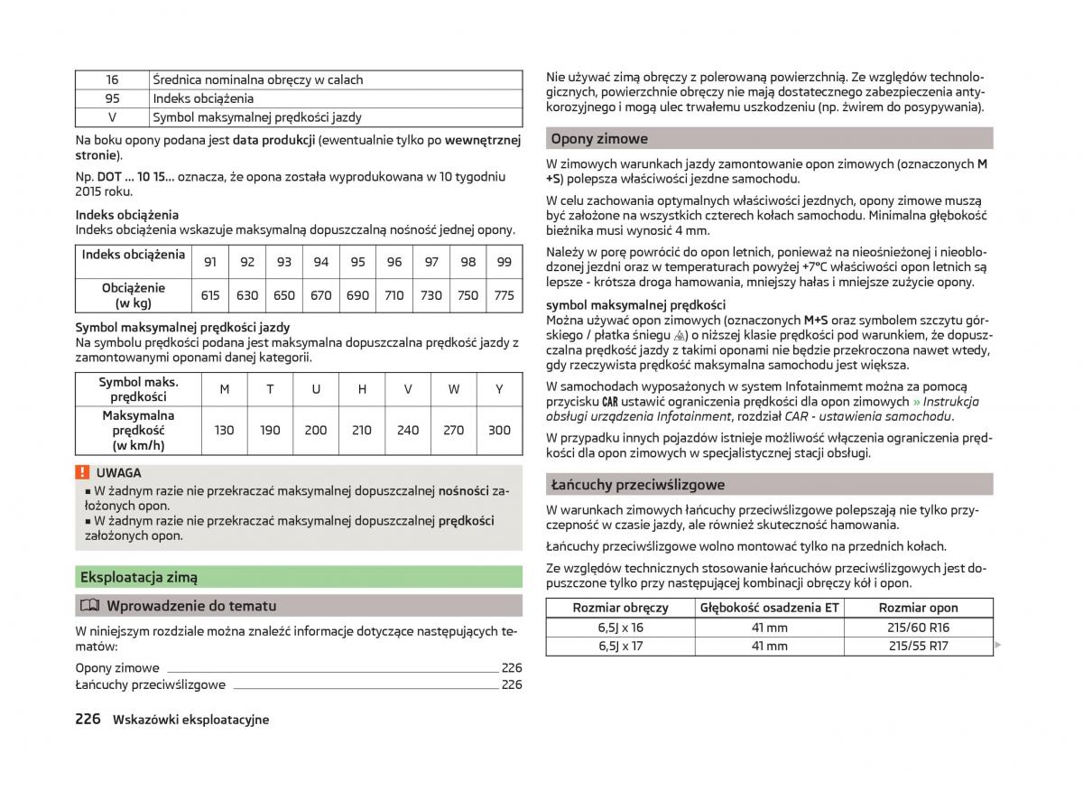 Skoda Superb III 3 instrukcja obslugi / page 229